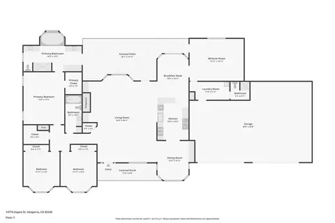 Floorplan - 14774 Aspen St, Hesperia, CA 92345 photo 1 of 1