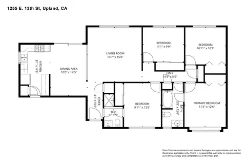 Floorplan - 1255 E 13th, Upland, CA 91786 photo 1 of 1