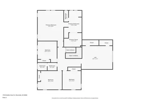 Floorplan - 17213 Noble Vw, Riverside, CA 92503 photo 3 of 3