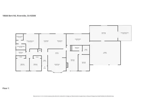Floorplan - 18666 Bert Rd, Riverside, CA 92508 photo 1 of 1