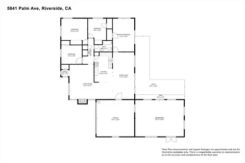 Floorplan - 5841 Palm Ave, Riverside, CA 92506 photo 1 of 1