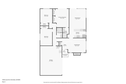 Floorplan - 14342 Laurel, Riverside, CA 92503 photo 1 of 1