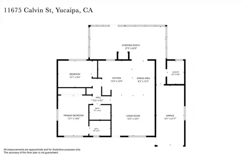 Floorplan - 11675 Calvin, Yucaipa, CA 92399 photo 1 of 1