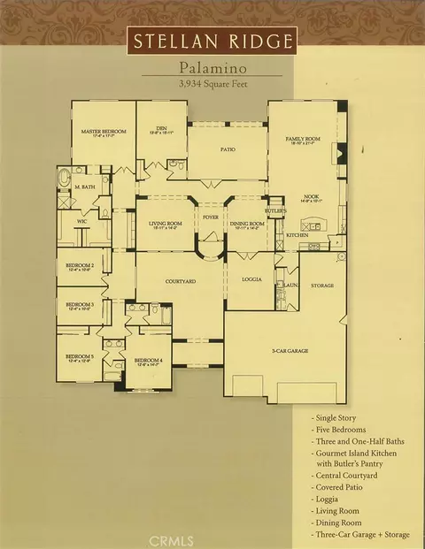 Floorplan - 540 Mountain House, Riverside, CA 92506 photo 1 of 1
