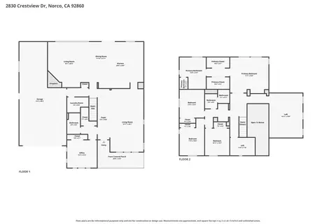 Floorplan - 2830 Crestview Dr, Norco, CA 92860 photo 3 of 3