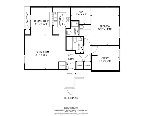 Floorplan - 600 Central #342, Riverside, CA 92507 photo 1 of 1
