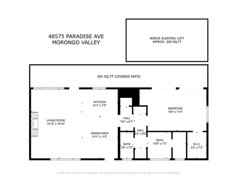 Floorplan - 48575 W Paradise, Morongo Valley, CA 92256 photo 1 of 1