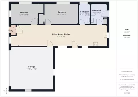 Floorplan - 3426 4th St, Clearlake, CA 95422 photo 1 of 1