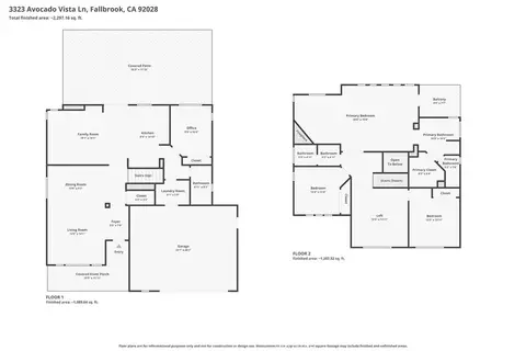 Floorplan - 3323 Avocado Vis, Fallbrook, CA 92028 photo 3 of 3
