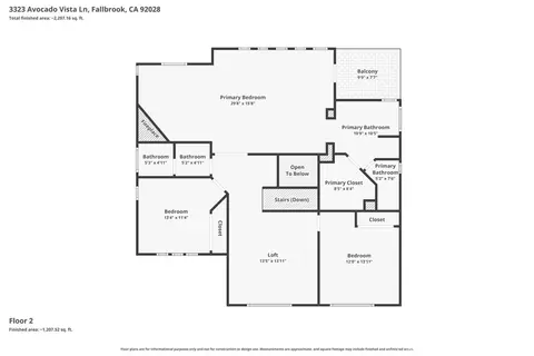 Floorplan - 3323 Avocado Vis, Fallbrook, CA 92028 photo 1 of 3