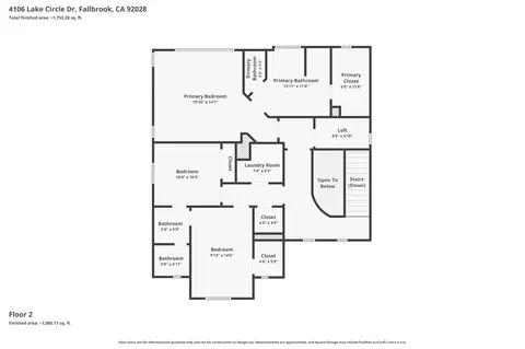 Floorplan - 4106 Lake Cir, Fallbrook, CA 92028 photo 1 of 3