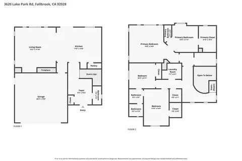 Floorplan - 3620 Lake Park, Fallbrook, CA 92028 photo 1 of 3