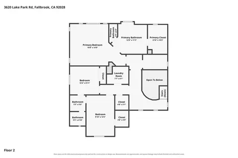 Floorplan - 3620 Lake Park, Fallbrook, CA 92028 photo 3 of 3