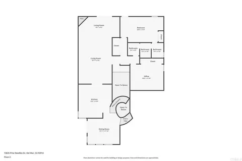 Floorplan - 13635 Pine Needles Dr, Del Mar, CA 92014 photo 2 of 3