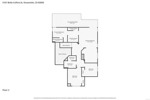 Floorplan - 5151 Bella Colina St, Oceanside, CA 92056 photo 3 of 3