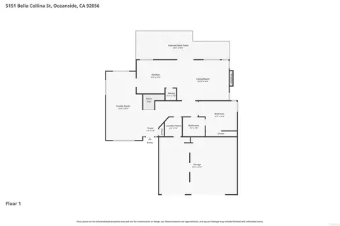 Floorplan - 5151 Bella Colina St, Oceanside, CA 92056 photo 2 of 3
