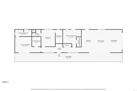 Floorplan - 1761 Yucca Rd, Oceanside, CA 92054 photo 1 of 1