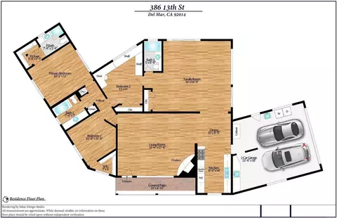 Floorplan - 386 13th St, Del Mar, CA 92014 photo 1 of 2