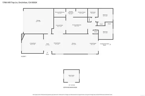 Floorplan - 1766 Hill Top Ln, Encinitas, CA 92024 photo 1 of 2