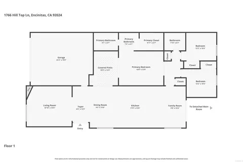Floorplan - 1766 Hill Top Ln, Encinitas, CA 92024 photo 2 of 2