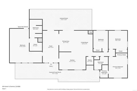 Floorplan - 655 Hunter St, Ramona, CA 92065 photo 1 of 1