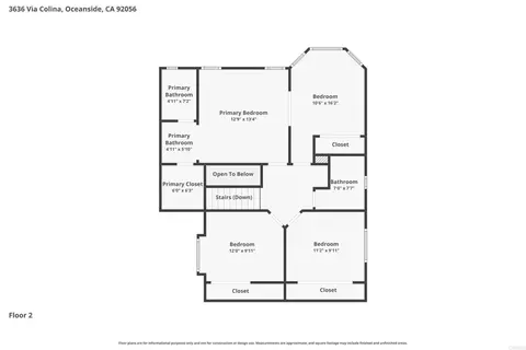 Floorplan - 3636 Via Colina, Oceanside, CA 92056 photo 2 of 3