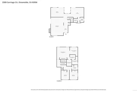 Floorplan - 2309 Carriage Cir, Oceanside, CA 92056 photo 1 of 3