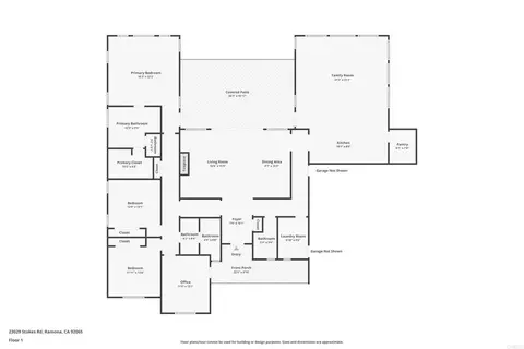 Floorplan - 23029 Stokes Rd, Ramona, CA 92065 photo 1 of 1