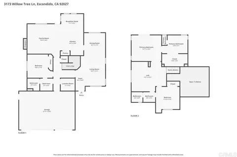 Floorplan - 3173 Willow Tree Ln, Escondido, CA 92027 photo 1 of 1