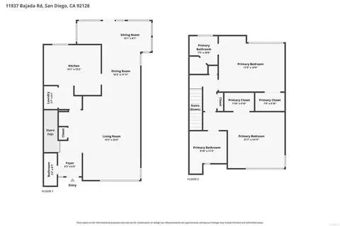 Floorplan - 11937 Bajada, San Diego, CA 92128 photo 3 of 3