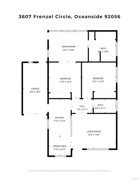 Floorplan - 3607 Frenzel Cir, Oceanside, CA 92056 photo 1 of 1