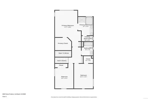 Floorplan - 6056 Paseo Pradera, Carlsbad, CA 92009 photo 2 of 3