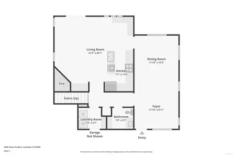 Floorplan - 6056 Paseo Pradera, Carlsbad, CA 92009 photo 1 of 3