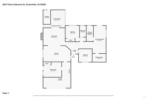 Floorplan - 4037 Vista Calaveras St, Oceanside, CA 92056 photo 1 of 1