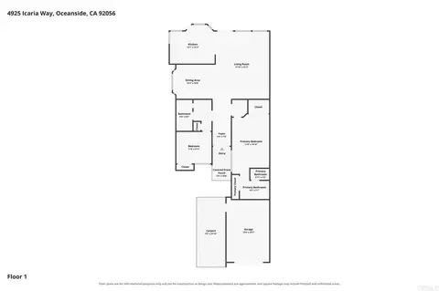 Floorplan - 4925 Icaria Way, Oceanside, CA 92056 photo 1 of 1