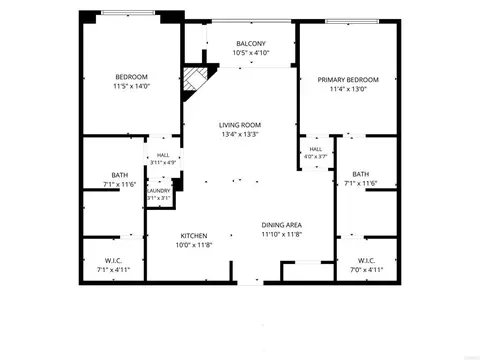 Floorplan - 4155 Executive Dr #E307, La Jolla, CA 92037 photo 1 of 2