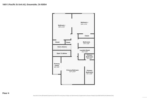 Floorplan - 1601 S Pacific St #A2, Oceanside, CA 92054 photo 5 of 6