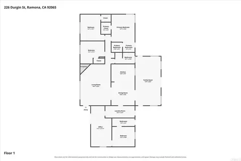 Floorplan - 226 Durgin St, Ramona, CA 92065 photo 1 of 1