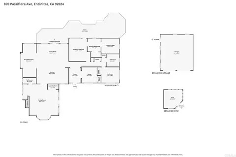 Floorplan - 890 Passiflora Ave, Encinitas, CA 92024 photo 1 of 4