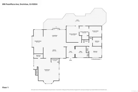 Floorplan - 890 Passiflora Ave, Encinitas, CA 92024 photo 2 of 4