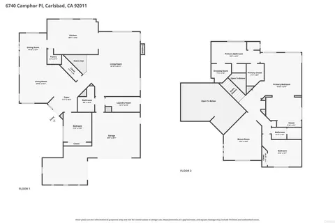 Floorplan - 6740 Camphor Pl, Carlsbad, CA 92011 photo 1 of 3