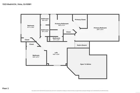 Floorplan - 1523 Madrid Dr, Vista, CA 92081 photo 2 of 3