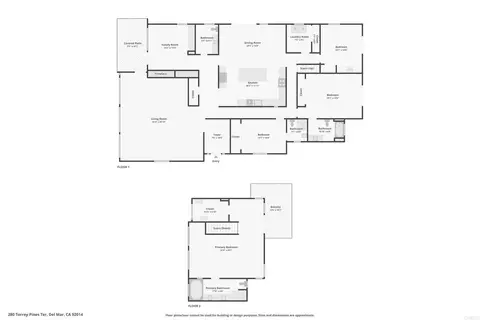Floorplan - 280 Torrey Pines Ter, Del Mar, CA 92014 photo 1 of 1