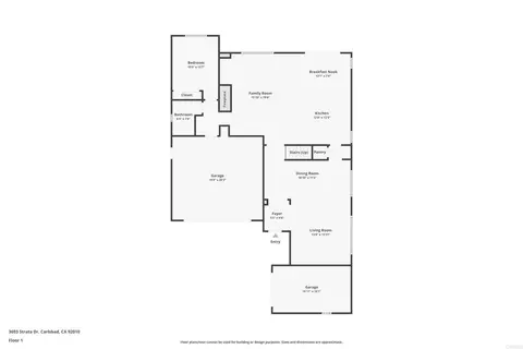 Floorplan - 3693 Strata Dr, Carlsbad, CA 92010 photo 1 of 3