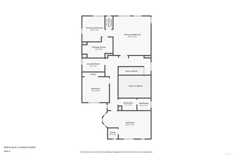 Floorplan - 3693 Strata Dr, Carlsbad, CA 92010 photo 2 of 3