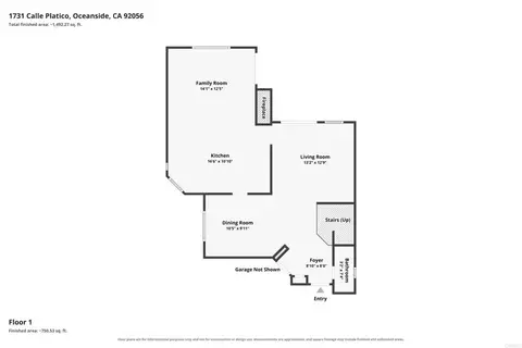 Floorplan - 1731 Calle Platico, Oceanside, CA 92056 photo 2 of 3
