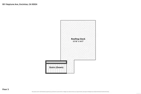 Floorplan - 951 Neptune Ave, Encinitas, CA 92024 photo 3 of 4