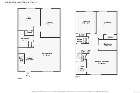 Floorplan - 1253 N Mollison Ave #D, El Cajon, CA 92021 photo 1 of 3