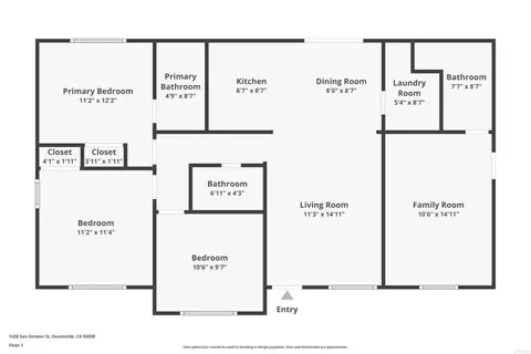 Floorplan - 1420 San Simeon St, Oceanside, CA 92058 photo 1 of 1