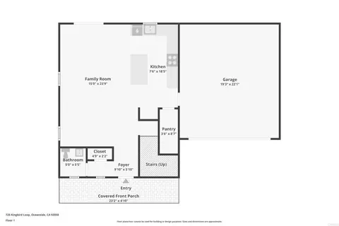 Floorplan - 725 Kingbird Loop, Oceanside, CA 92058 photo 1 of 3
